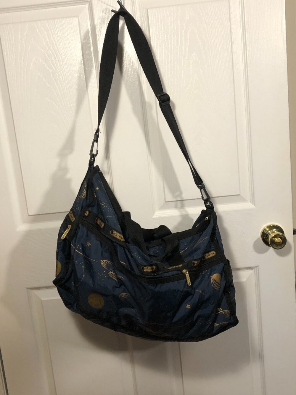 LeSports Sac duffle large weekender shoulder bag, top zip